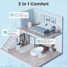 Dehumidifier with 3-Color Indicator and Smart Touch Control product image
