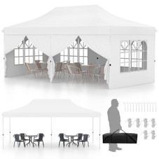 Outdoor 10 x 20 FT Pop-Up Canopy Tent with 6 Sidewalls product image