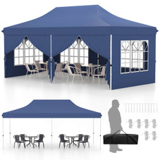 Outdoor 10 x 20 FT Pop-Up Canopy Tent with 6 Sidewalls product image