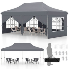 Outdoor 10 x 20 FT Pop-Up Canopy Tent with 6 Sidewalls product image