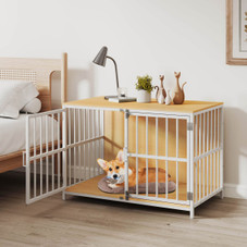 40” Heavy-Duty Dog Crate Furniture with 2 Lockable Doors product image