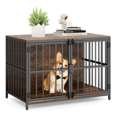 40” Heavy-Duty Dog Crate Furniture with 2 Lockable Doors product image