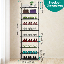 NewHome 10-Tier Shoe Rack product image