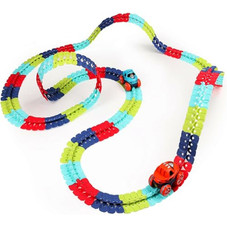 Flexible Changeable Race Track with LED Light-Up Race Cars product image