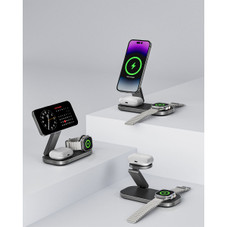 Foldable 3 in 1 Wireless Charging Station product image