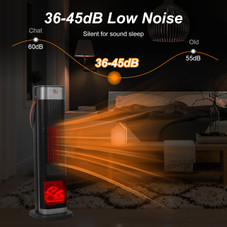 1500W Ceramic Tower Ocillating Space Heater product image