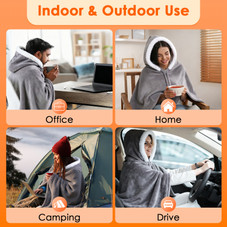 Wearable Double-Sided Heated Throw Blanket (Requires Power Bank) product image