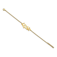 Yellow Plated Polished FAITH Bracelet product image