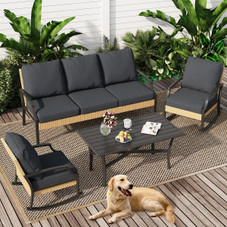 Outdoor Patio Furniture Set with Rocking Chair product image