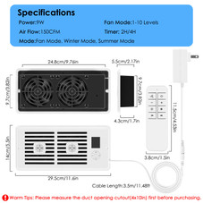 HVAC Vent Booster Fan product image