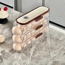 3-Tier Rolling Egg Dispenser for Fridge product image