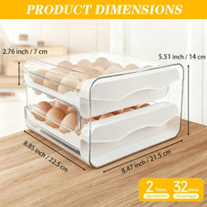 Dual-Layer Egg Storage Tray product image