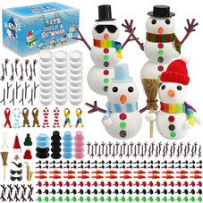DIY Christmas Craft Clay Snowman Kit (267 Pieces) product image