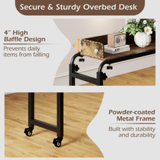 Overbed Desk with Wheels and Adjustable Height product image