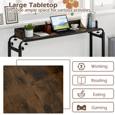 Overbed Desk with Wheels and Adjustable Height product image