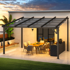 Retractable Pergola with Adjustable Sun Shade Canopy product image