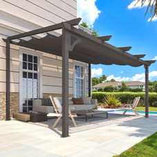 Retractable Pergola with Adjustable Sun Shade Canopy product image
