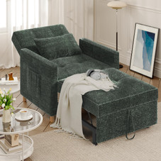 31.5" 3-in-1 Pull Out Sofa Chair with Side Pocket product image