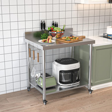 Stainless Steel Prep Table with Wheels product image