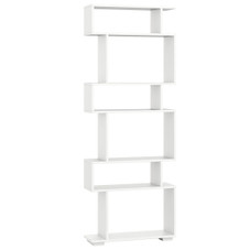 6-Tier S-Shaped Geometric Bookcase with Thickened Legs  product image
