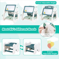 3-in-1 Kids' Art Easel with Stool  product image