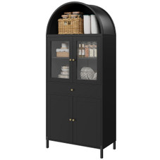 73'' Arched Metal Storage Cabinet with Doors, Drawer and Adjustable Shelves product image