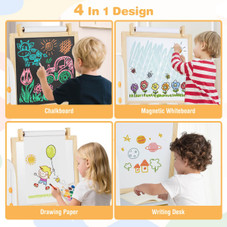 4-in-1 Kids' Art Easel with Stool product image