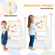 4-in-1 Kids' Art Easel with Stool product image