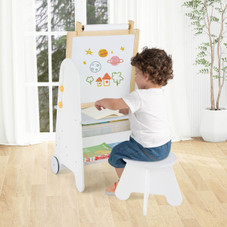 4-in-1 Kids' Art Easel with Stool product image