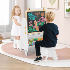 4-in-1 Kids' Art Easel with Stool product image