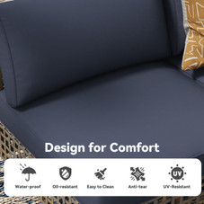 7-Piece Patio Outdoor Furniture Set with Tea Table product image