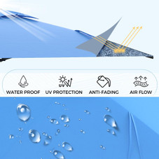 9FT Wall Mounted Outdoor Patio Umbrella product image