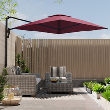 9FT Wall Mounted Outdoor Patio Umbrella product image