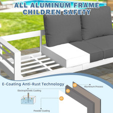 Modern Outdoor Patio Furniture Set with Coffee Table product image
