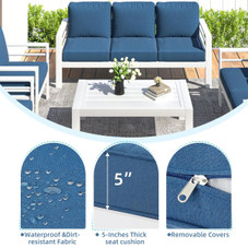 Modern Outdoor Patio Furniture Set with Coffee Table product image