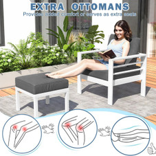 Modern Outdoor Patio Furniture Set with Coffee Table product image