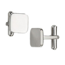 Mens Stainless Steel Polished Square CuffLinks product image