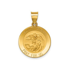 14K Yellow Gold Saint-Michael Medal Pendant (No Chain) product image