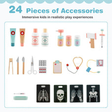 Wooden Doctor Play Set with 24-Pieces Accessories  product image