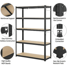 5-Tier Metal Garage Shelves product image