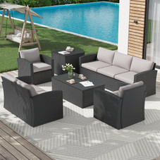7-Piece Outdoor Patio Furniture Set with Storage Boxes product image