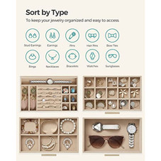 Songmics Jewelry Box with Glass Lid product image