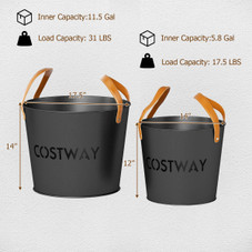 Metal Ash Bucket (Set of 2) product image