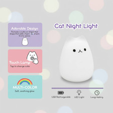 Color Changing Cat Lamp Night Light product image