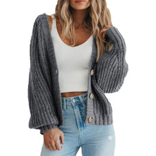 Women's Chunky Knit Open Front Cardigan product image