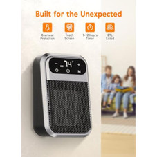 Givebest 800W Wall Outlet Space Heater with Remote product image