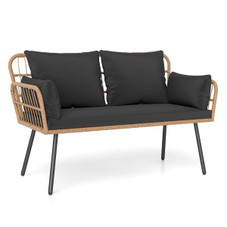Wicker  Patio  Loveseat  Sofa  product image
