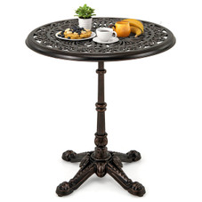 27” Round Cast Aluminum Patio Bistro Table  product image