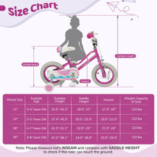 Kids Bicycle with Dual Brake System and Adjustable Handle product image