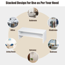2 Tier Stackable Shoe Rack (1 or 2-Pack) product image